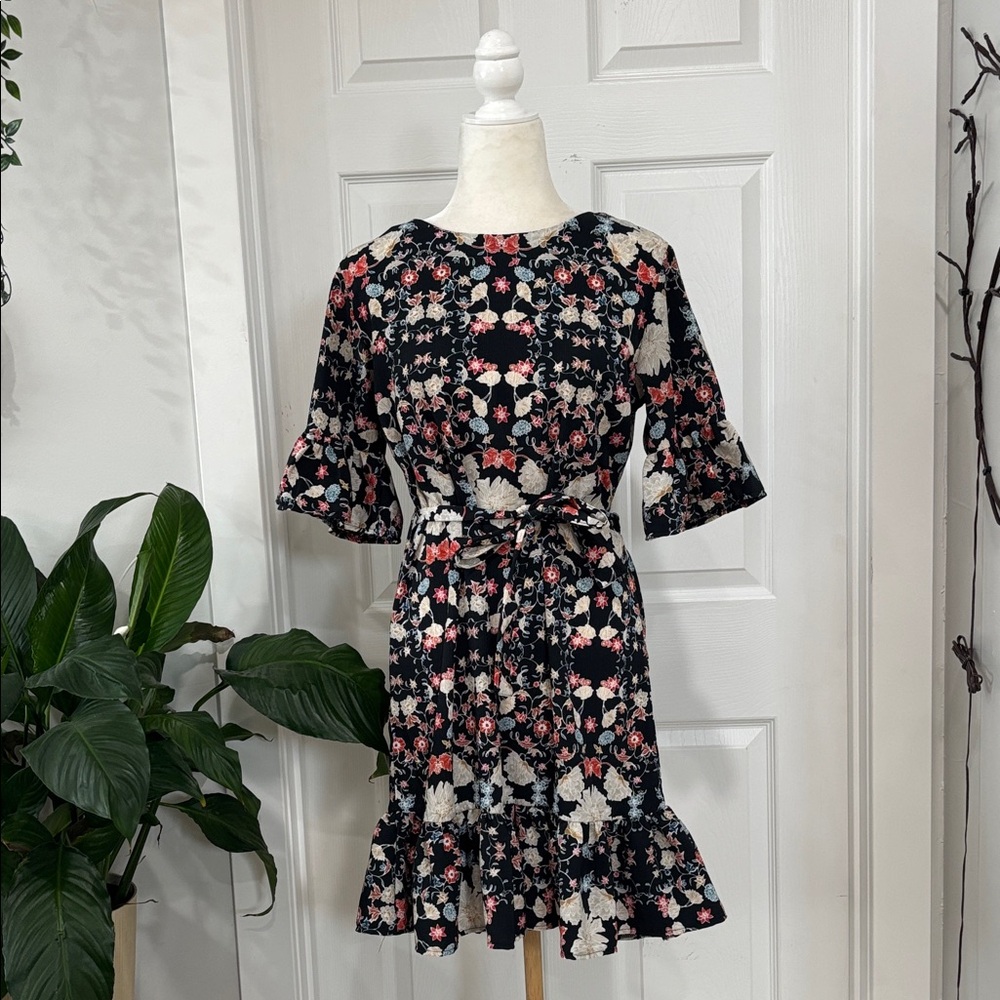 Emily Chic Floral Ruffle Mini Dress
